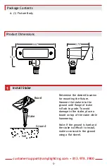 Предварительный просмотр 3 страницы AMP Lighting AFL-4014-4-B-BZ Installation & Maintenance Manual