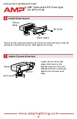 Предварительный просмотр 6 страницы AMP Lighting AFL-4014-4-B-BZ Installation & Maintenance Manual