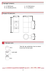 Preview for 3 page of AMP Lighting AHS-7003-4-B-BZ Installation & Maintenance Manual