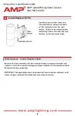 Preview for 6 page of AMP Lighting AHS-7003-4-B-BZ Installation & Maintenance Manual