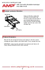 Предварительный просмотр 6 страницы AMP Lighting AHS-7006-X-B-BZ Series Installation & Maintenance Manual