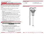 Предварительный просмотр 2 страницы AMP Lighting APL-3011-4-B-BZ Installation & Maintenance Manual