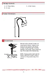 Предварительный просмотр 3 страницы AMP Lighting APL-3016-4-B-BZ Installation & Maintenance Manual