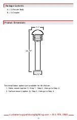 Предварительный просмотр 3 страницы AMP Lighting APL-3024-4-B-BZ Installation & Maintenance Manual