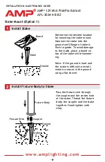 Предварительный просмотр 4 страницы AMP Lighting APL-3024-4-B-BZ Installation & Maintenance Manual