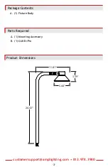 Предварительный просмотр 3 страницы AMP Lighting APL-3031-B-BZ Installation & Maintenance Manual