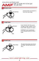 Предварительный просмотр 4 страницы AMP Lighting APL-3031-B-BZ Installation & Maintenance Manual