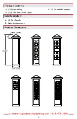 Предварительный просмотр 3 страницы AMP Lighting APL-3032-26-4-B-BZ Installation & Maintenance Manual