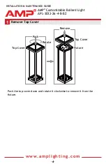 Предварительный просмотр 4 страницы AMP Lighting APL-3032-26-4-B-BZ Installation & Maintenance Manual