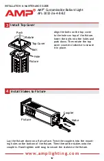 Предварительный просмотр 6 страницы AMP Lighting APL-3032-26-4-B-BZ Installation & Maintenance Manual