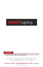 Preview for 8 page of AMP Lighting ASDL-2016-B-BZ Installation & Maintenance Manual