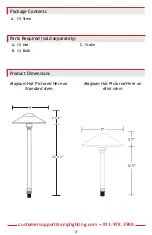 Предварительный просмотр 3 страницы AMP Lighting ASM-2407 Installation & Maintenance Manual