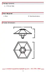 Предварительный просмотр 3 страницы AMP Lighting ASPL-3028 Series Installation & Maintenance Manual