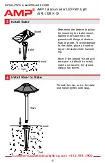 Предварительный просмотр 5 страницы AMP Lighting ASPL-3028 Series Installation & Maintenance Manual