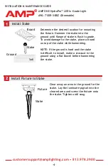 Предварительный просмотр 4 страницы AMP Lighting AWL-710IR-X-BBZ Series Installation & Maintenance Manual