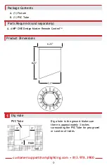 Предварительный просмотр 3 страницы AMP Lighting AWL-712IR-BBZ Installation & Maintenance Manual