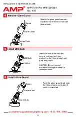 Предварительный просмотр 5 страницы AMP Lighting BulletPro MR8 Installation & Maintenance Manual