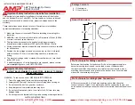 Предварительный просмотр 2 страницы AMP Lighting Deck-DesignPro Classic Installation & Maintenance Manual