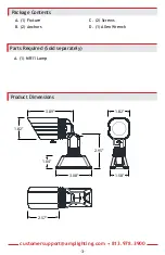 Предварительный просмотр 3 страницы AMP Lighting EscherPro MR11 Installation & Maintenance Manual