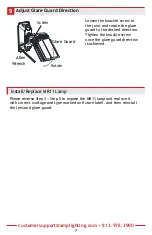 Предварительный просмотр 7 страницы AMP Lighting EscherPro MR11 Installation & Maintenance Manual