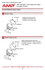 Предварительный просмотр 6 страницы AMP Lighting HydraPro AUL-8001-25-B-BZ Installation & Maintenance Manual