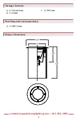 Предварительный просмотр 3 страницы AMP Lighting HydraPro AWL-5005-B-BZ Installation & Maintenance Manual