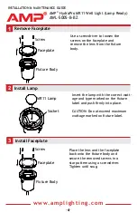 Предварительный просмотр 4 страницы AMP Lighting HydraPro AWL-5005-B-BZ Installation & Maintenance Manual