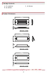 Предварительный просмотр 3 страницы AMP Lighting InfusePro AHS- 630X-4-B-BZ Installation & Maintenance Manual