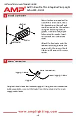 Предварительный просмотр 4 страницы AMP Lighting InfusePro AHS- 630X-4-B-BZ Installation & Maintenance Manual
