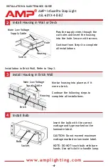 Предварительный просмотр 4 страницы AMP Lighting InfusePro Step Light Installation & Maintenance Manual