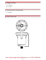 Preview for 3 page of AMP Lighting MR16 HydraPro Installation & Maintenance Manual