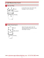 Preview for 7 page of AMP Lighting MR16 HydraPro Installation & Maintenance Manual