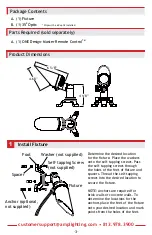 Предварительный просмотр 3 страницы AMP Lighting ONE ControlPro AAL-1813IR-40-BBZ Installation & Maintenance Manual