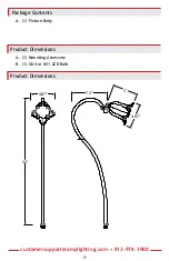 Предварительный просмотр 3 страницы AMP Lighting PetalPro APl-3033-B-BZ Installation & Maintenance Manual