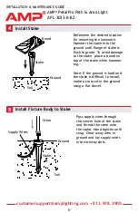 Предварительный просмотр 5 страницы AMP Lighting PetalPro APl-3033-B-BZ Installation & Maintenance Manual