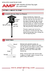 Предварительный просмотр 4 страницы AMP Lighting PillarPro APL-3019-4-B-BZ Installation & Maintenance Manual