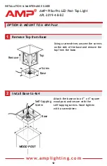 Предварительный просмотр 6 страницы AMP Lighting PillarPro APL-3019-4-B-BZ Installation & Maintenance Manual