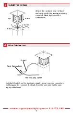 Предварительный просмотр 7 страницы AMP Lighting PillarPro APL-3019-4-B-BZ Installation & Maintenance Manual