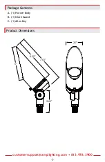 Предварительный просмотр 3 страницы AMP Lighting PinnaclePro AAL-1016-40-B-BZ Installation & Maintenance Manual