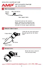 Предварительный просмотр 5 страницы AMP Lighting PinnaclePro AAL-1016-40-B-BZ Installation & Maintenance Manual