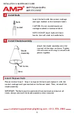 Предварительный просмотр 5 страницы AMP Lighting PolynesianPro Installation & Maintenance Manual