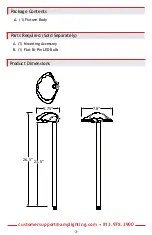 Предварительный просмотр 3 страницы AMP Lighting ShellPro APL-3034-B-BZ Installation & Maintenance Manual