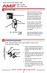 Предварительный просмотр 4 страницы AMP Lighting Sol Box ASDL-2014-P-BK Installation & Maintenance Manual