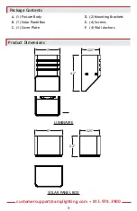 Предварительный просмотр 3 страницы AMP Lighting Sol Box Brass ASDL-2014-B-BZ Installation & Maintenance Manual