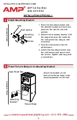 Предварительный просмотр 5 страницы AMP Lighting Sol Box Brass ASDL-2014-B-BZ Installation & Maintenance Manual