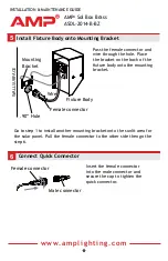 Предварительный просмотр 8 страницы AMP Lighting Sol Box Brass ASDL-2014-B-BZ Installation & Maintenance Manual