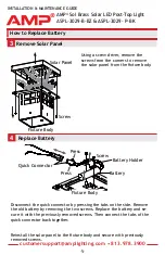 Предварительный просмотр 5 страницы AMP Lighting Sol Top Solar LED Post-Top Light Installation & Maintenance Manual