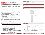 Предварительный просмотр 2 страницы AMP Lighting TieredPro Path Light Installation & Maintenance Manual