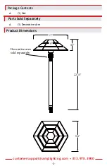 Предварительный просмотр 3 страницы AMP Lighting TuscanPro APL-3026-4-B-BZ Installation & Maintenance Manual