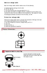 Предварительный просмотр 3 страницы AMP Lighting VAC-ZWM1-BBZ Installation & Maintenance Manual